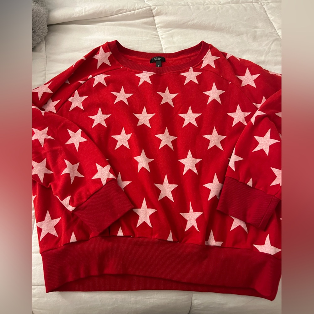 NWOT Aqua by Bloomingdales Sweatshirt - Picture 2 of 4